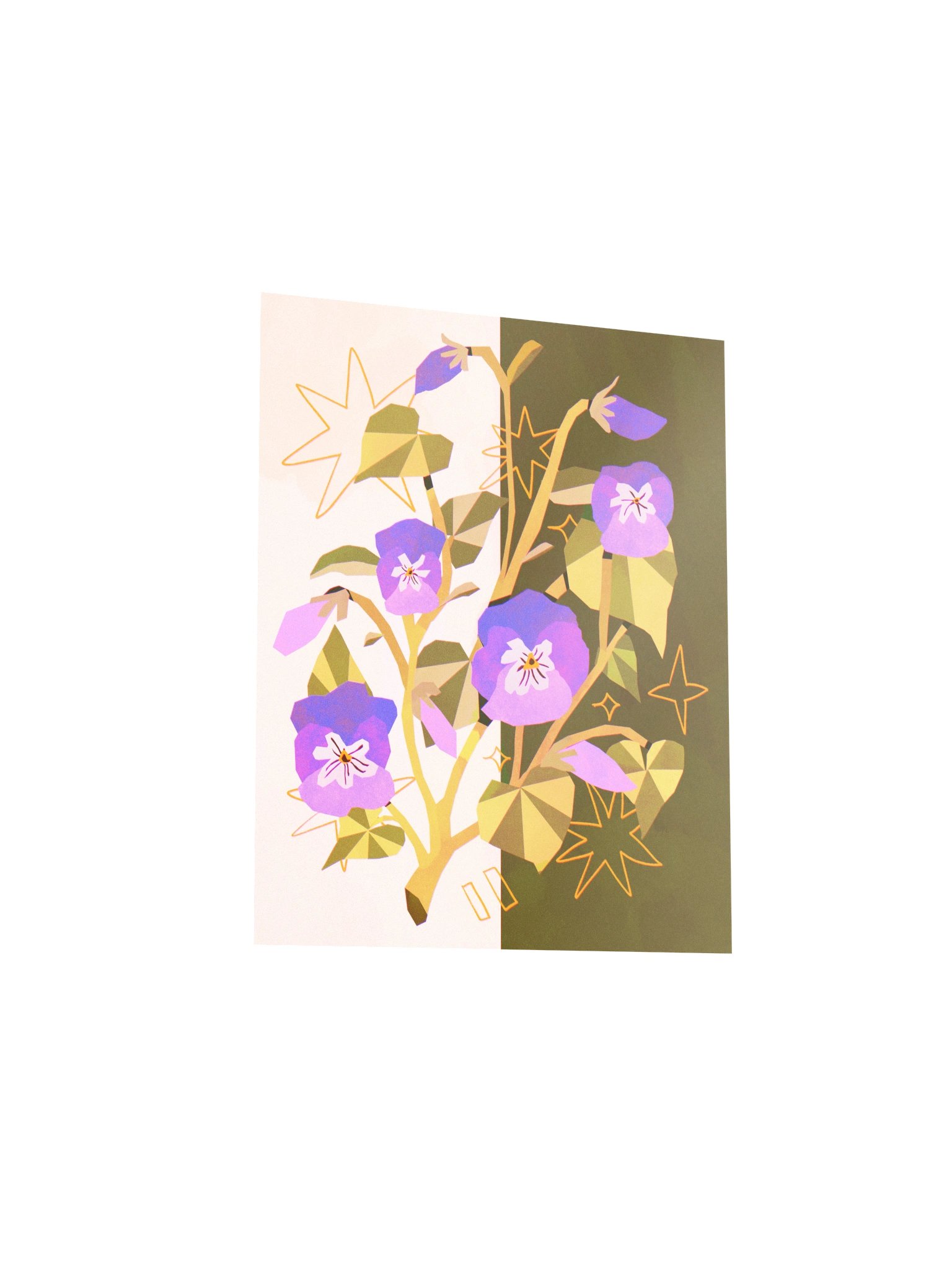 Day to Night Pansy - Print product image (4)