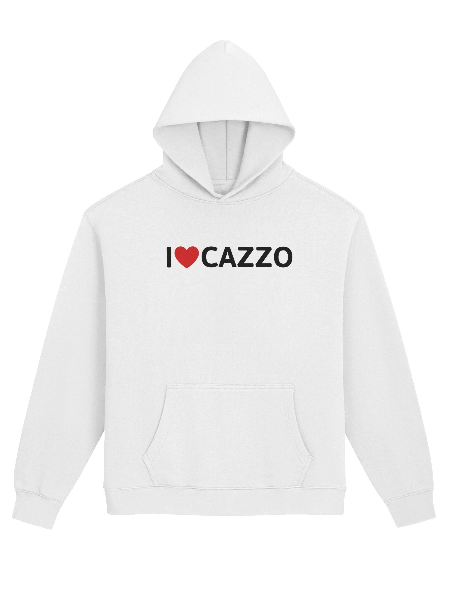 i ♥️ cazzo hoodie white product image (1)
