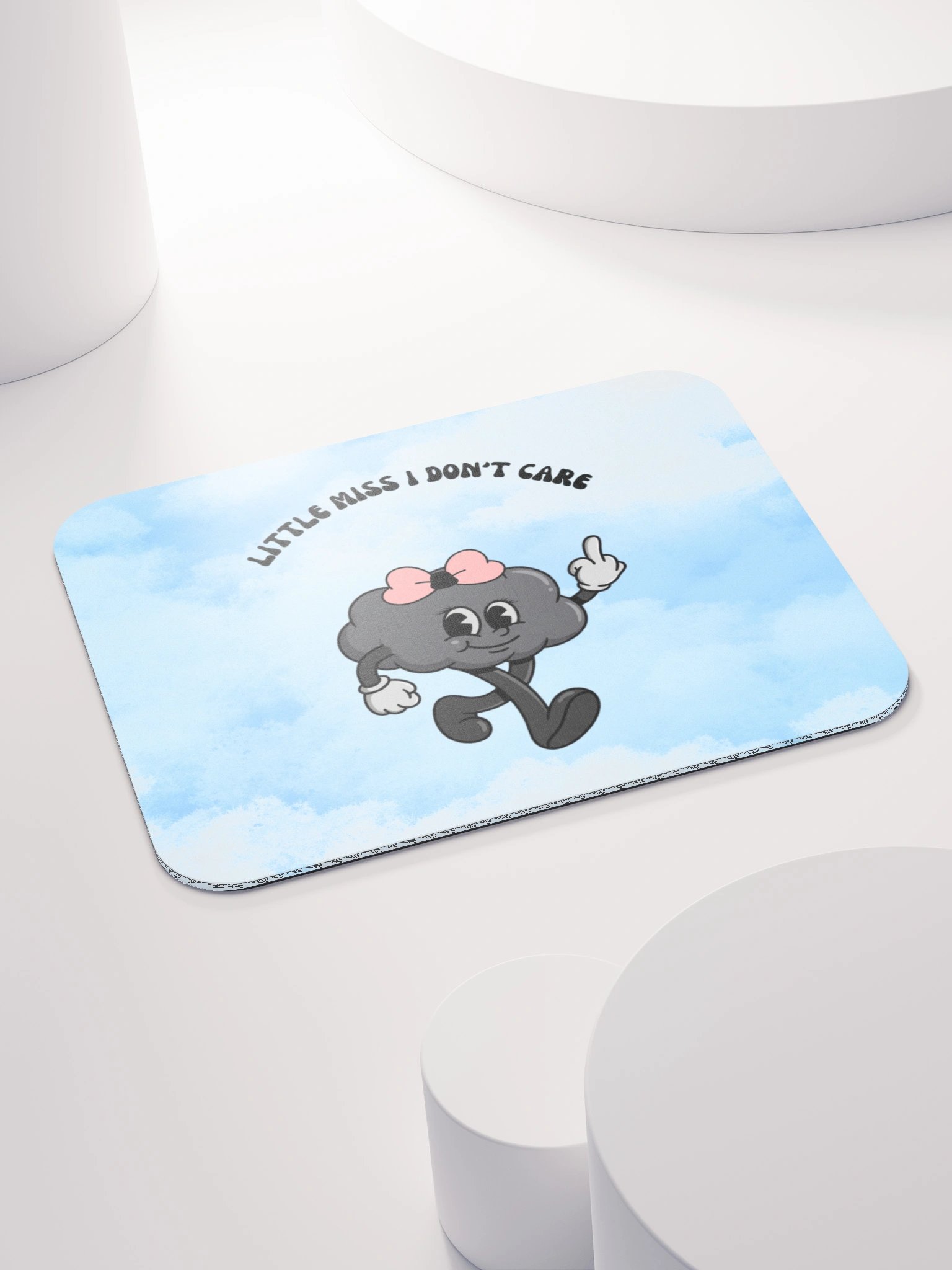 Little Miss I Don’t Care Mouse Pad product image (4)