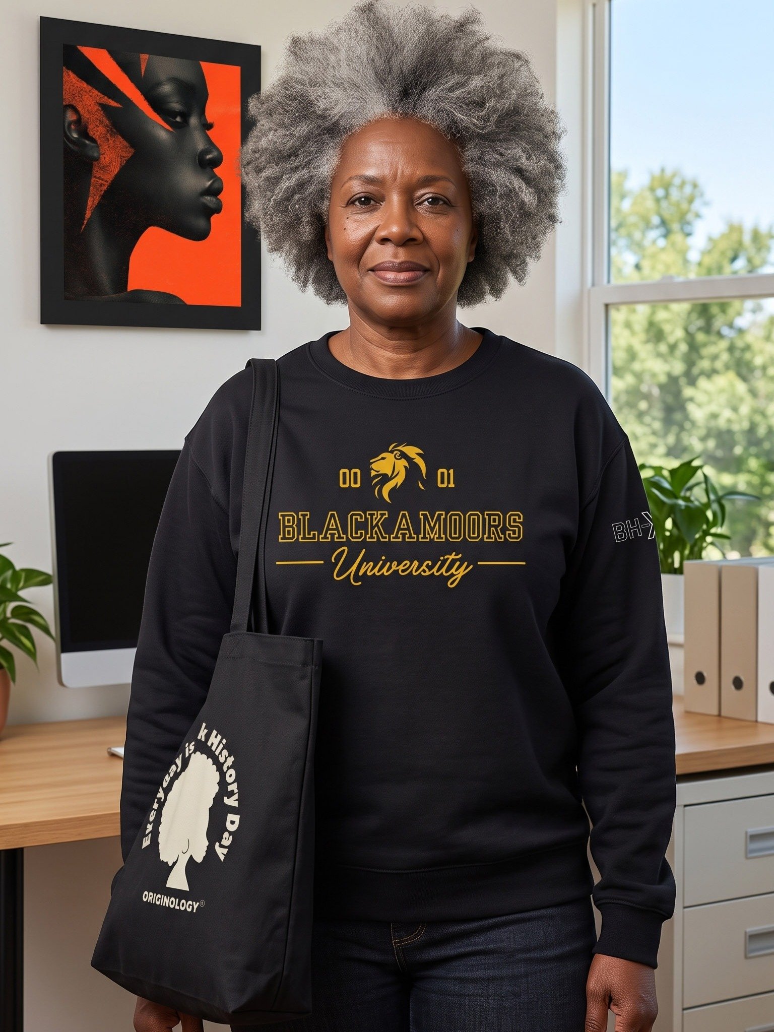 Blackamoors University | Lion | Sweatshirt | Originology | Black History X product image (51)