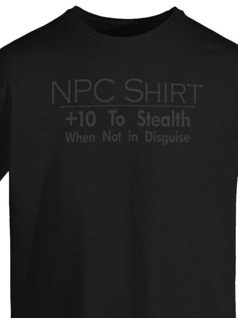 NPC Shirt +10 Stealth LARPer Tee product image (2)