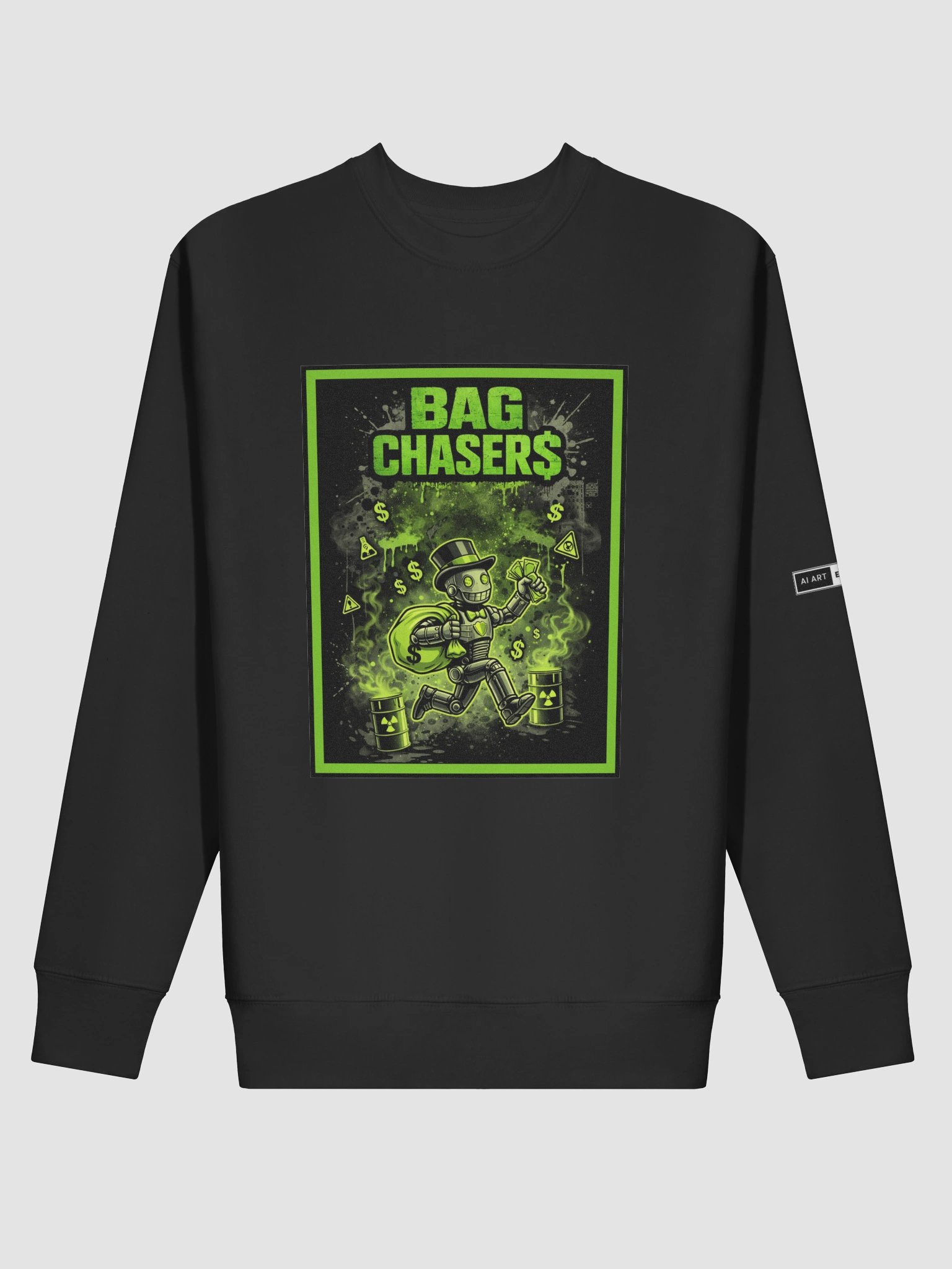 "BAG CHASERS" premium cotton sweatshirt product image (1)