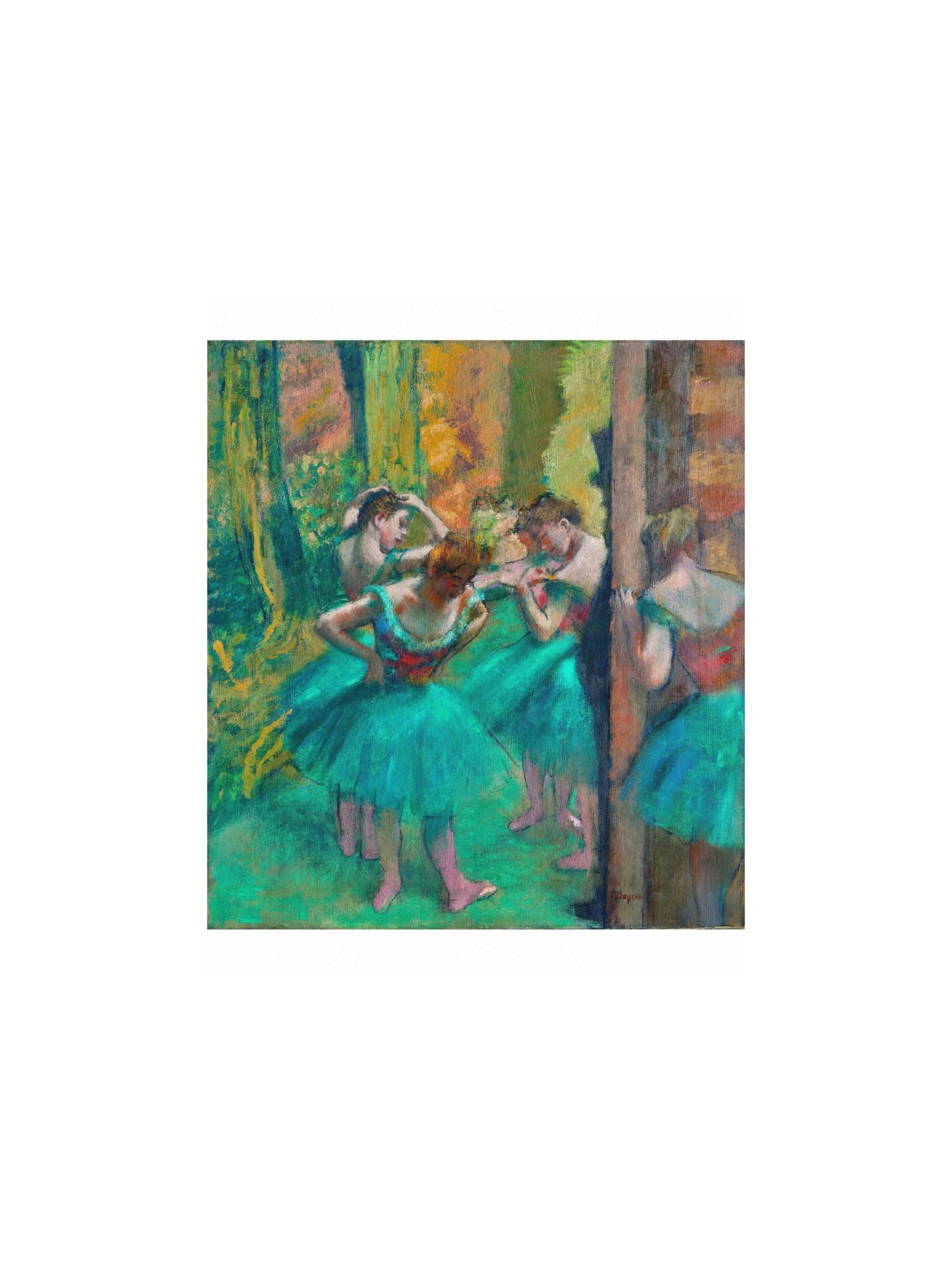 Dancers, Pink and Green — Small Poster product image (1)