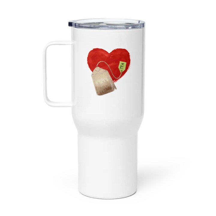 I Heart Tea Time Travel Mug product image (1)