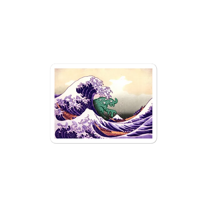 The Great Wave Off of Seurat sticker product image (2)