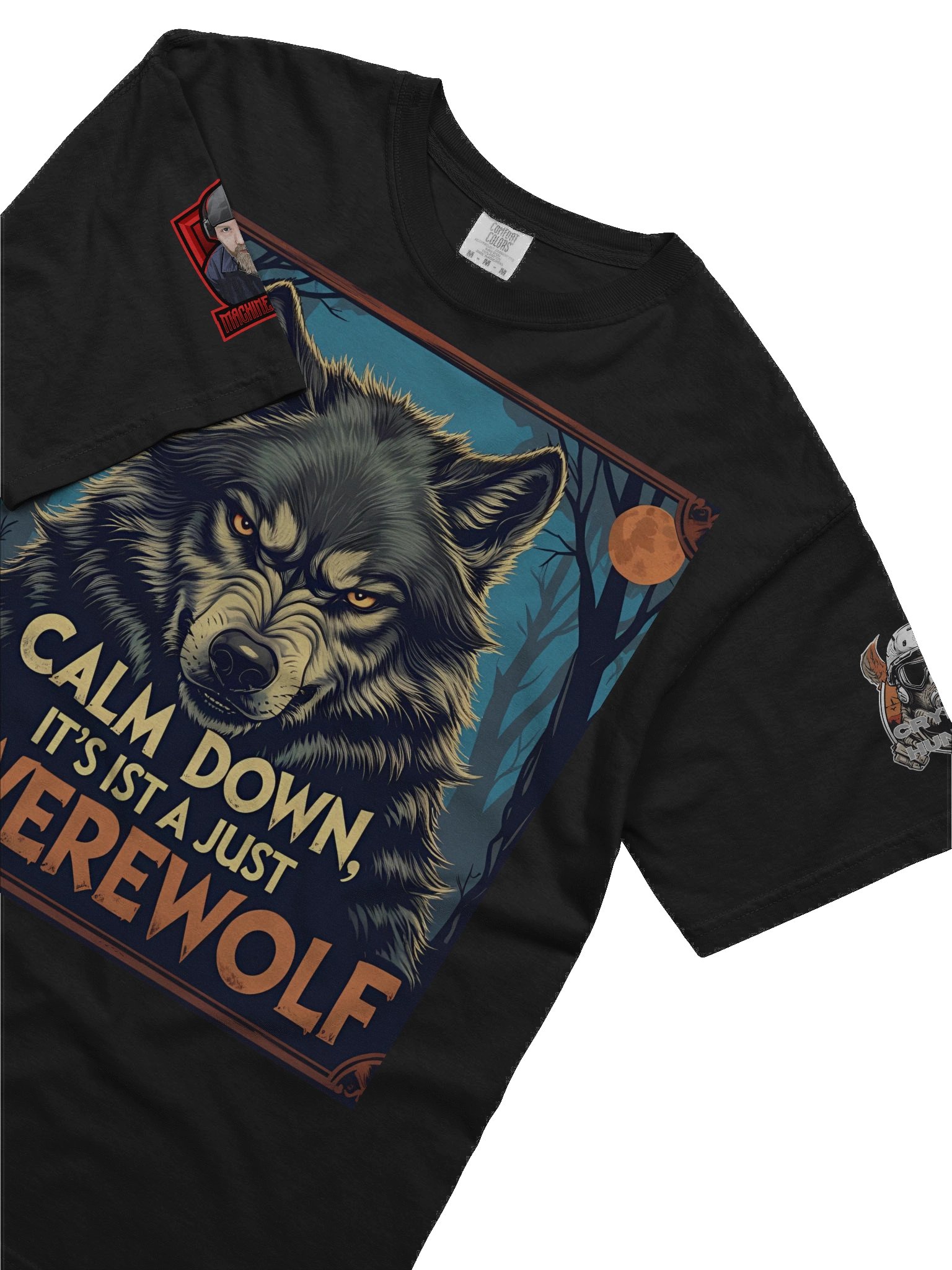 Calm down, it's just a werewolf tee product image (5)