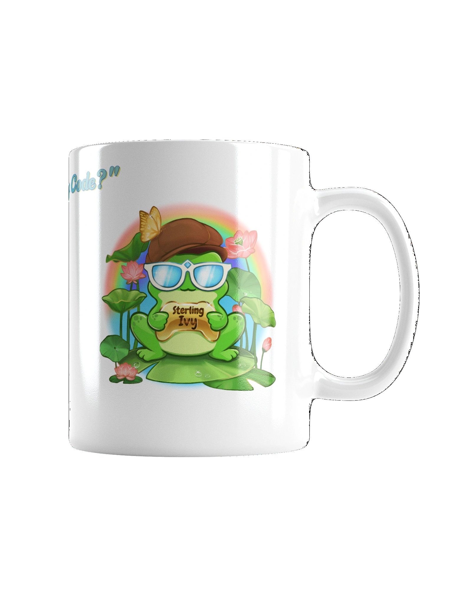 Vibrant Cafe Frog "Wanna Sky Code?" product image (4)