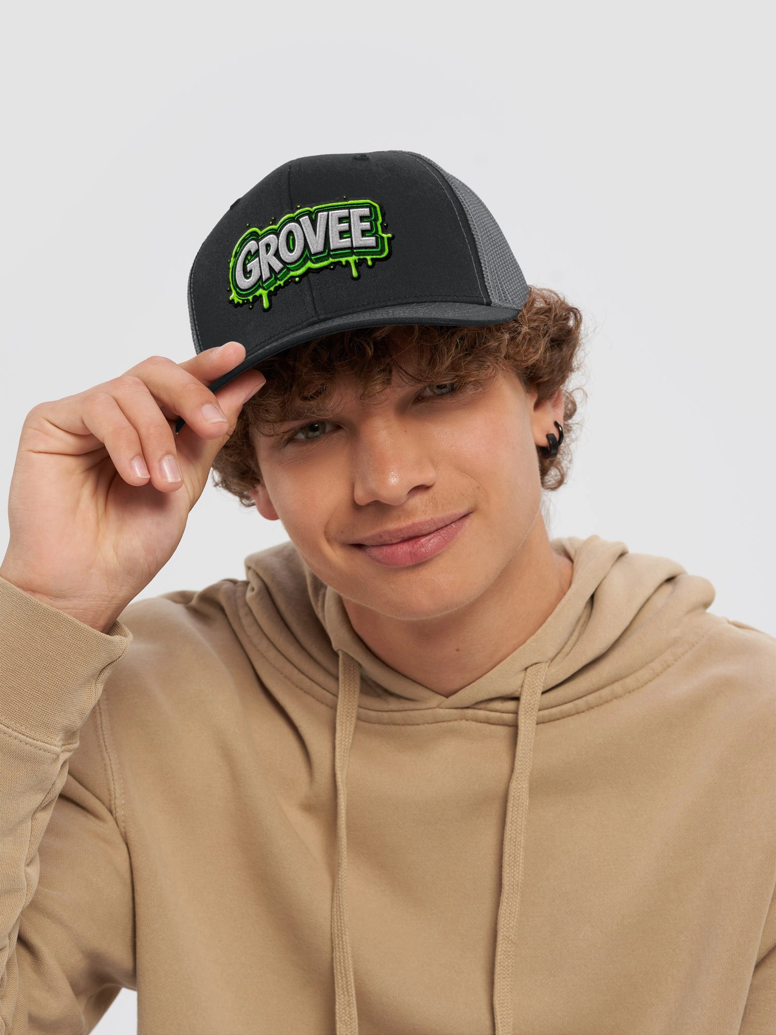 GROVEE Neon Drip Trucker Hat product image (1)
