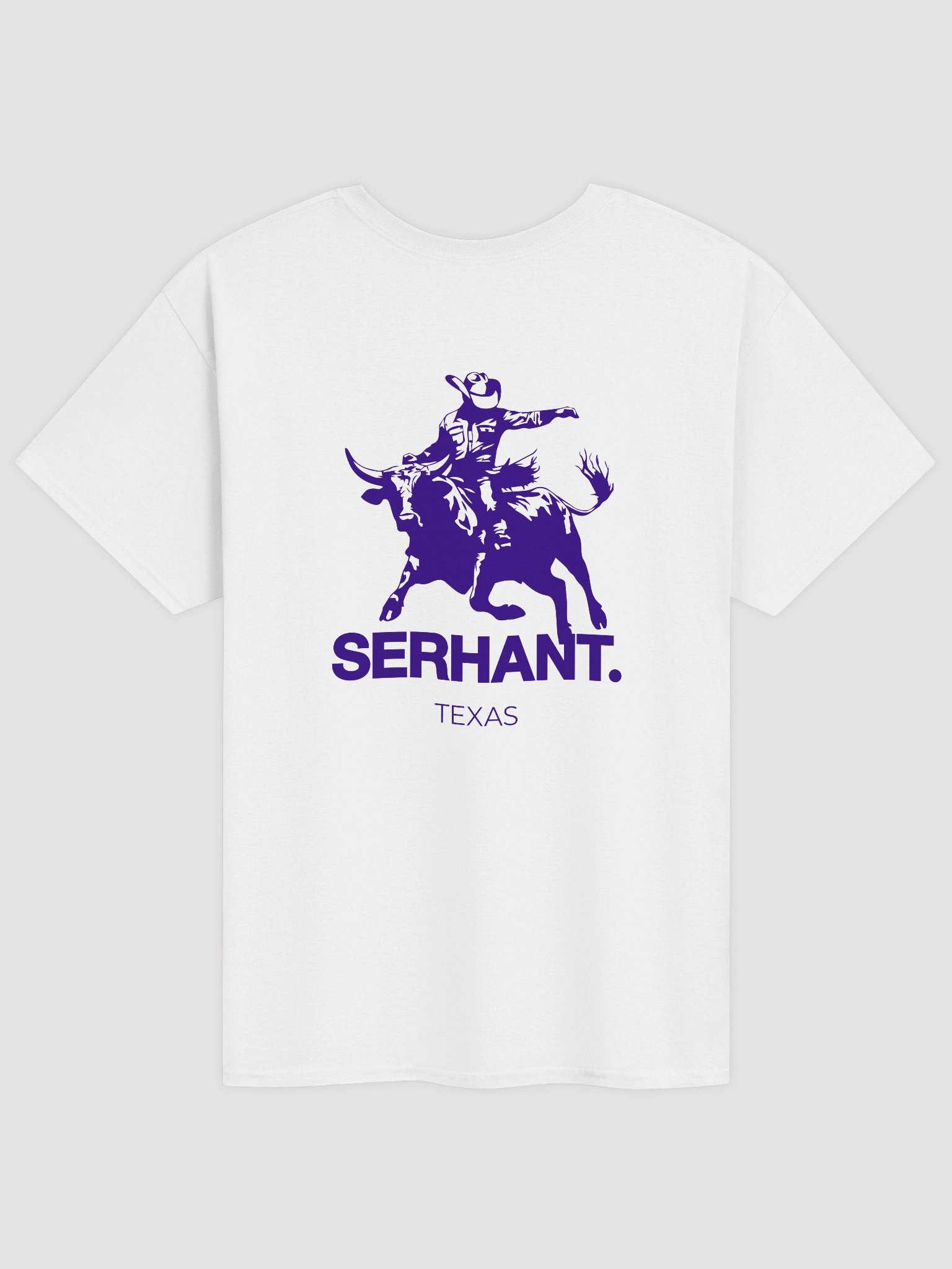 SERHANT. Texas Rodeo Cowboy White T-Shirt product image (1)