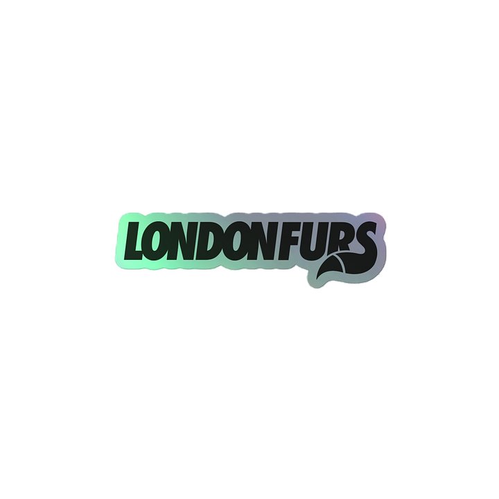 LondonFurs Logo Black - Hologram sticker product image (2)