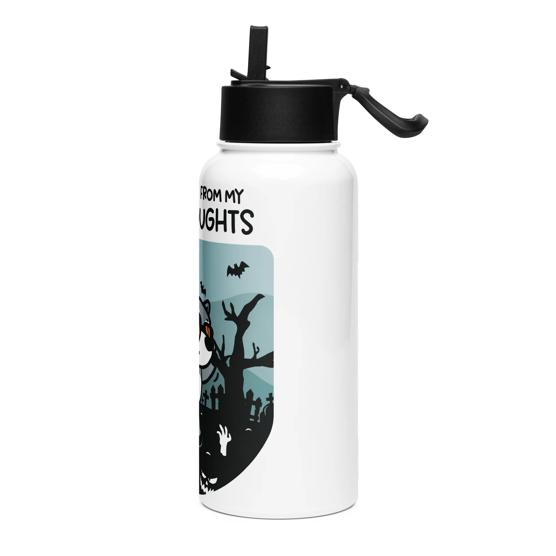 Running From My Dark Thoughts Water Bottle product image (3)