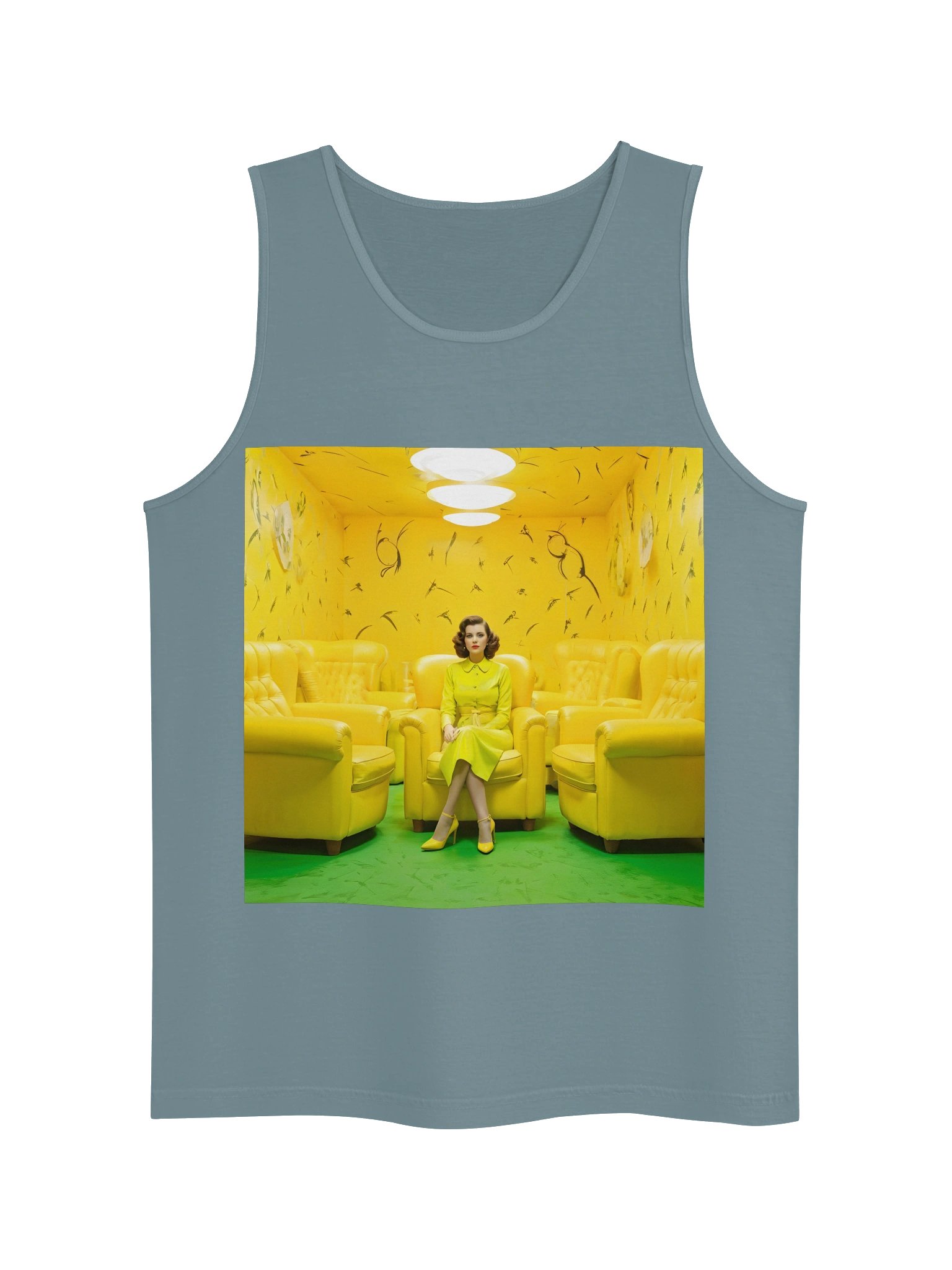 The Yellow Wallpaper 3000 | Comfort Colors Unisex Garment-Dyed Tank Top product image (3)