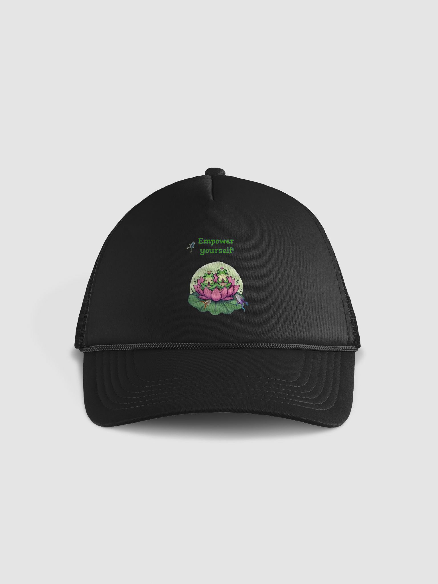 Zen Frog Meditation Trucker Hat product image (1)