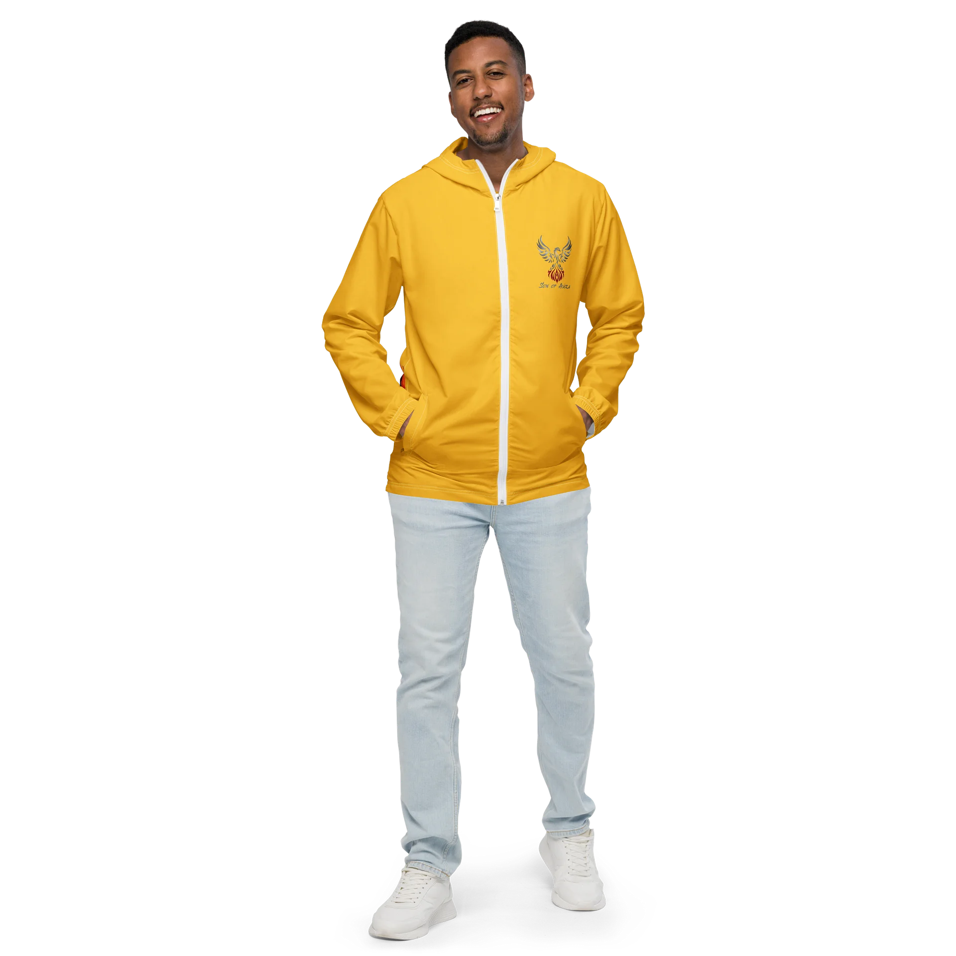 Gold Protect Your Peace Painted Windbreaker product image (5)