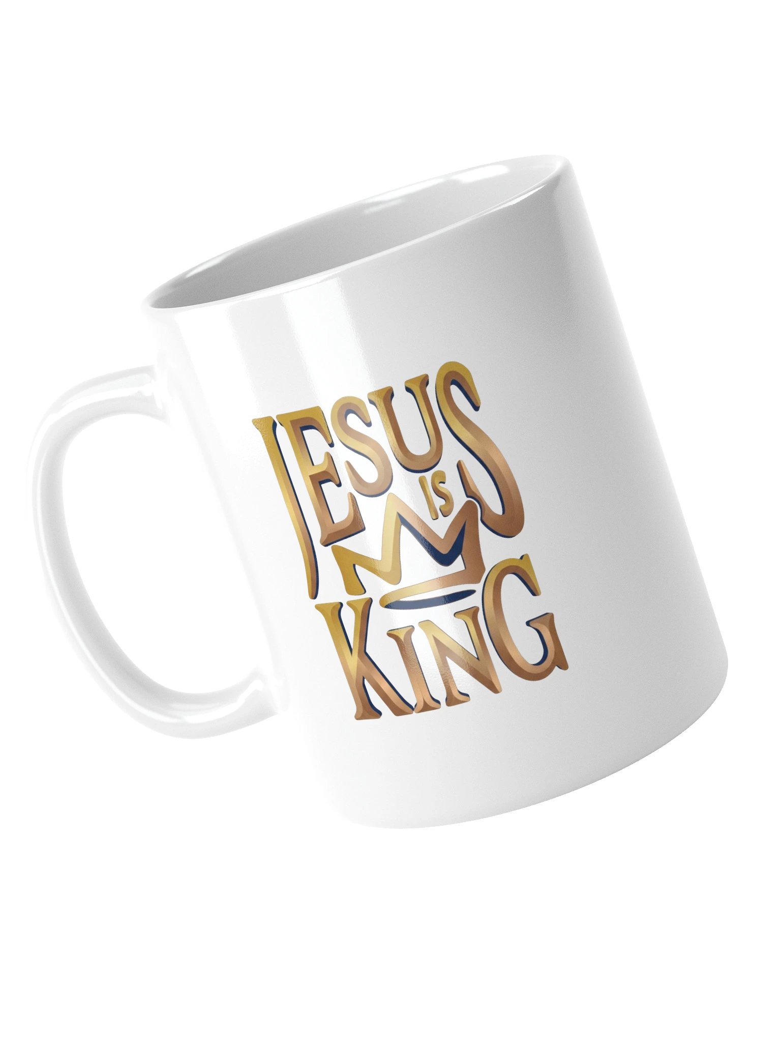 Jesus Is King Gold Crown Modern Fashion Graphic Tee product image (5)