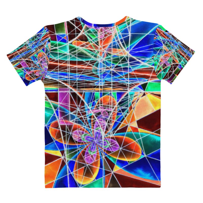 Cathedral of Math - Geometric Negative Art Women's Crew Neck T-Shirt product image (4)