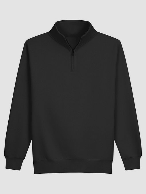 Photo showing Lane Seven Unisex Premium Quarter Zip Sweatshirt 