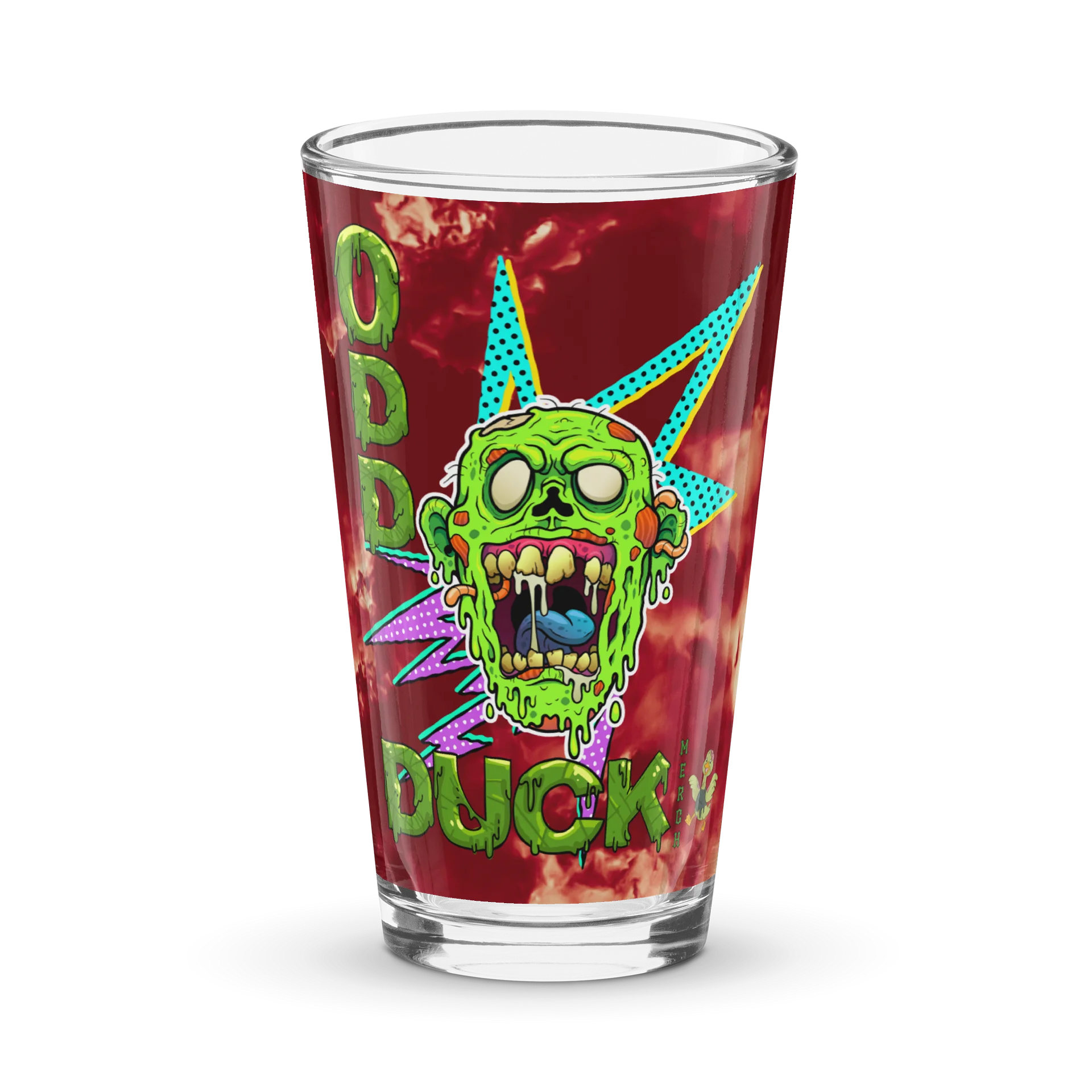 Odd Duck Merch Zombie Pint Glass product image (1)