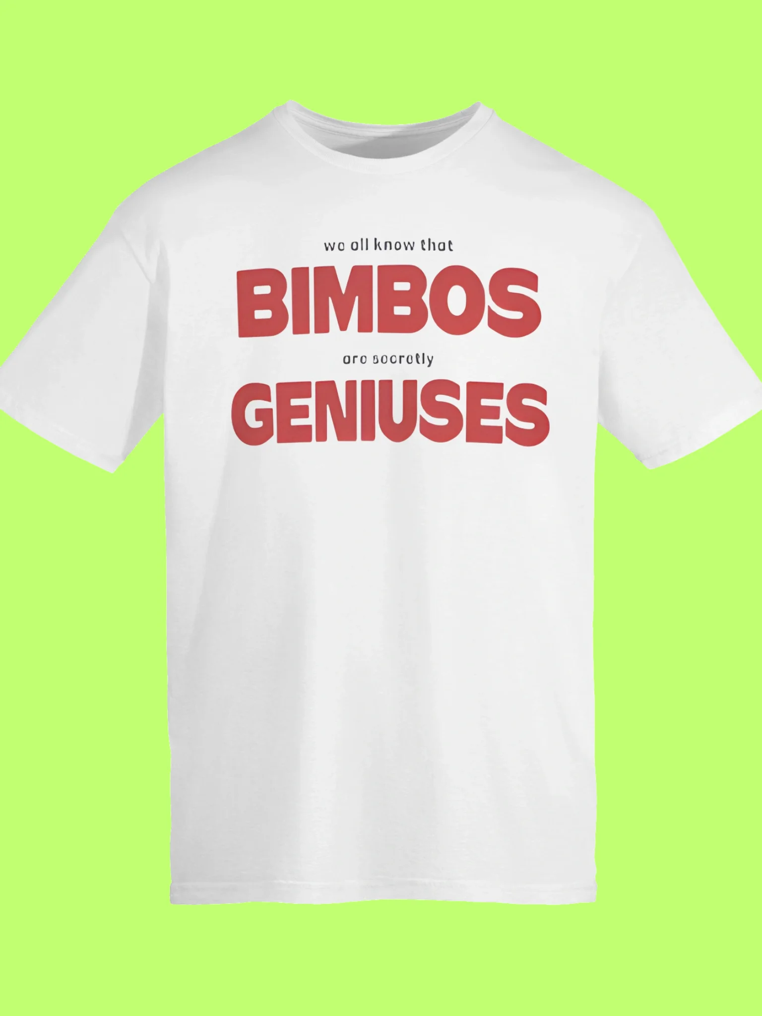 We All Know That Bimbos Are Secretly Geniuses Shirt product image (113)