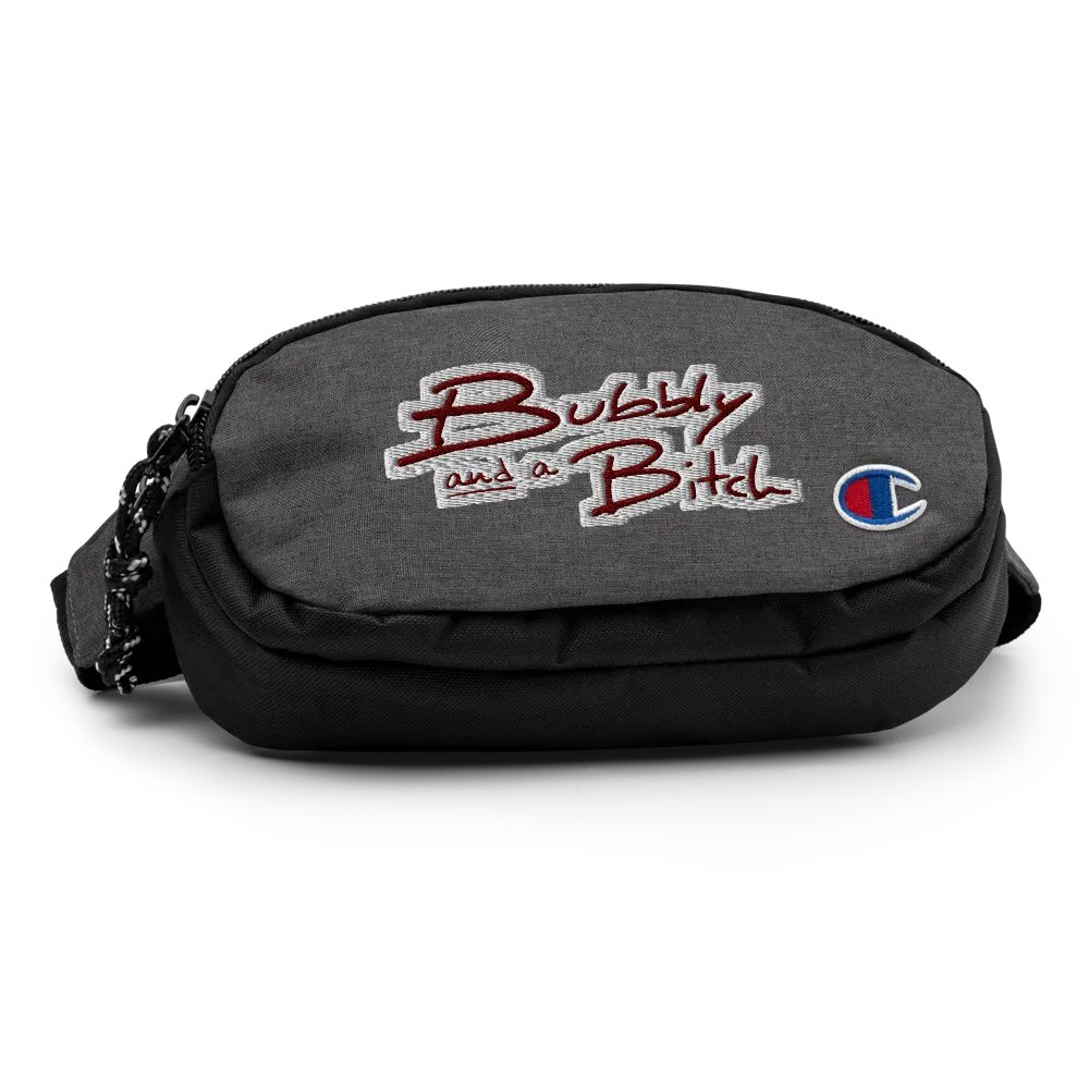 Bubbly and a B*tch (maroon bubble design) champion fanny pack product image (2)