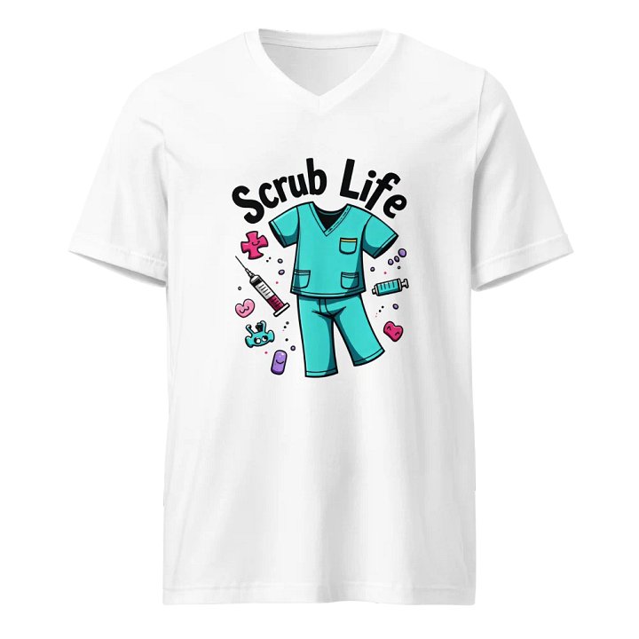 Chic Scrub Life V-Neck Tee product image (1)