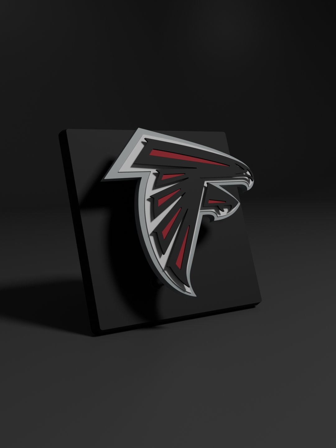 Atlanta Falcons 3D Printed Floating Logo Sign (Digital File Only) product image (1)