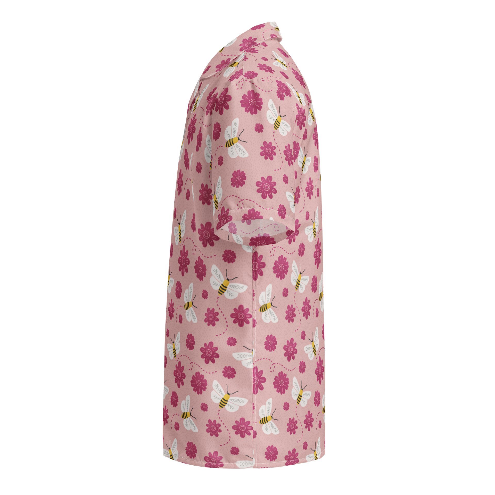 Little Pink Bees Hawaiian Shirt product image (3)