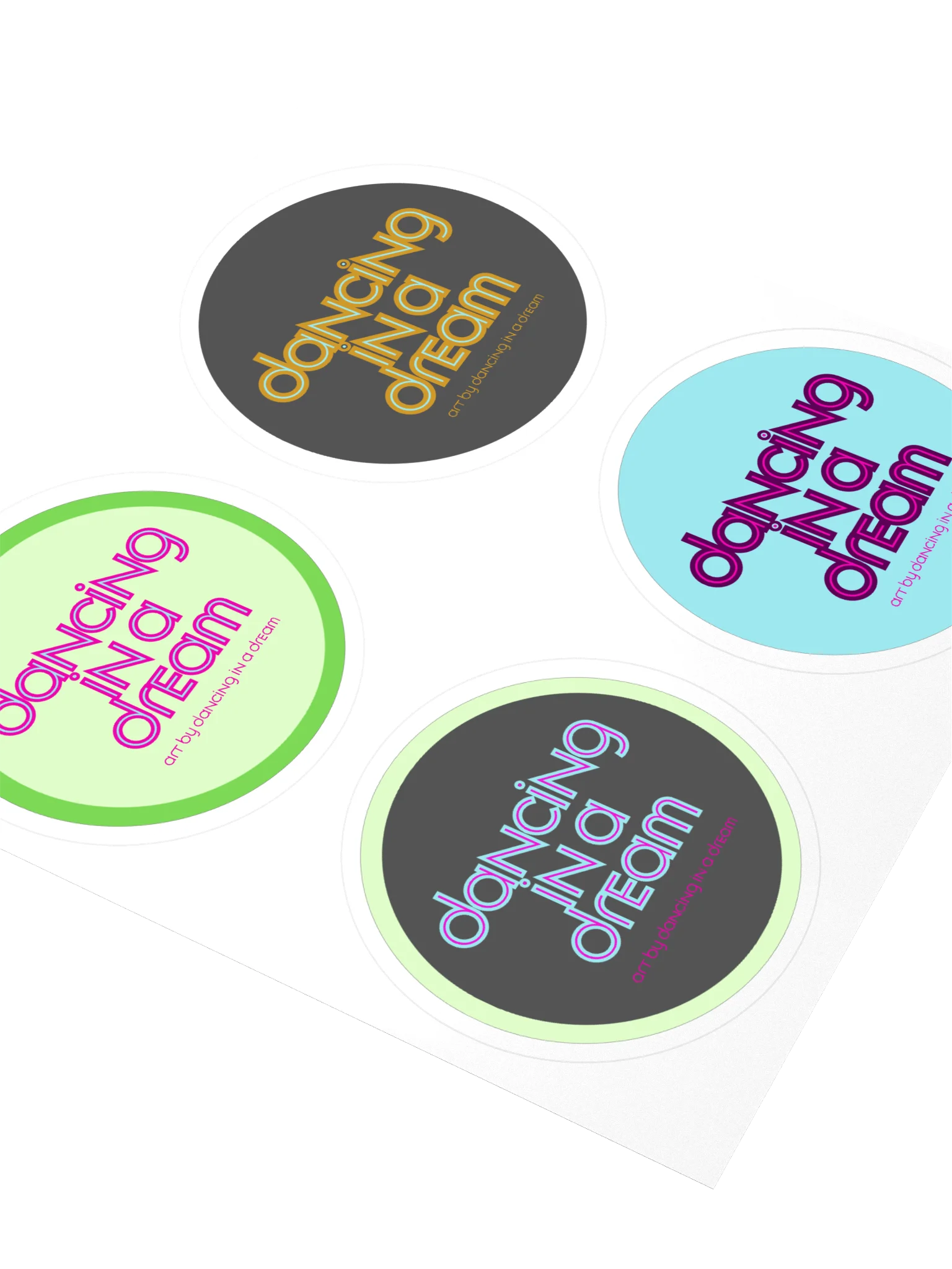 'dancing in a dream' stickers | 4 pk product image (3)