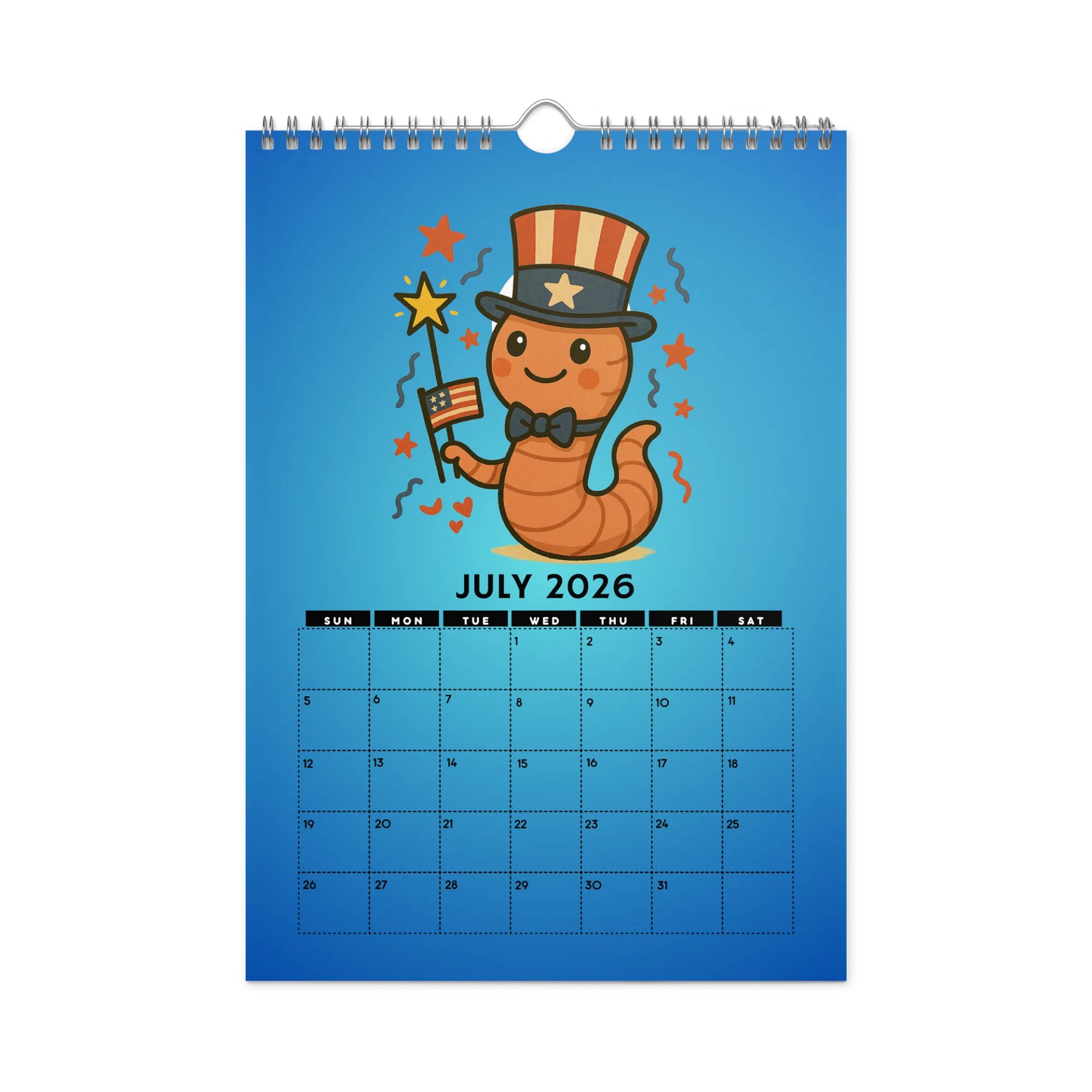 2026 Marcus the Worm Wall Calendar product image (7)