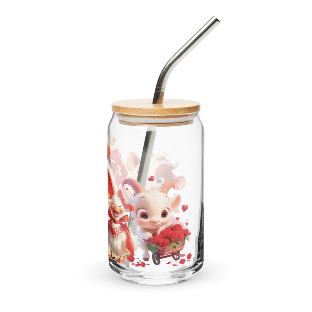 Farmyard Valentine Friends Can-Shaped Glass product image (3)