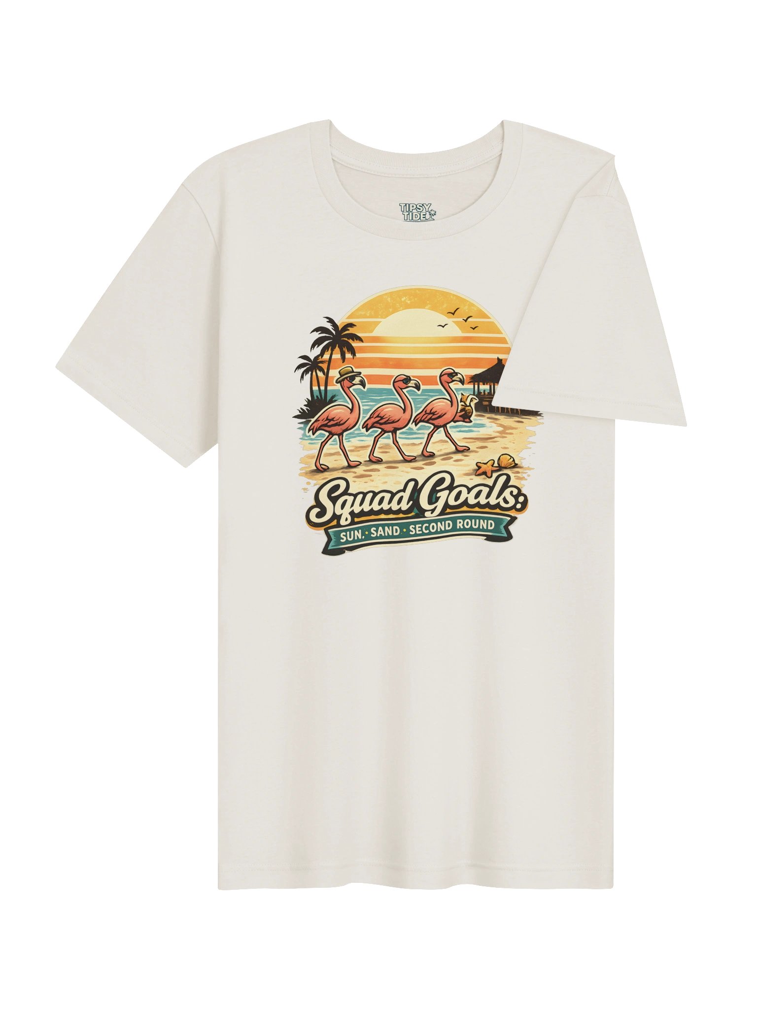 Squad Goals Flamingo Beach Tee product image (5)