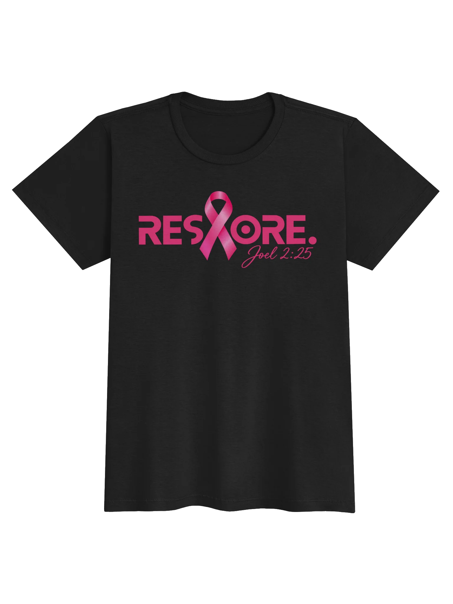 RESTORE. Breast Cancer Awareness Tee — Joel 2:25 | Inspirational Christian Streetwear product image (1)