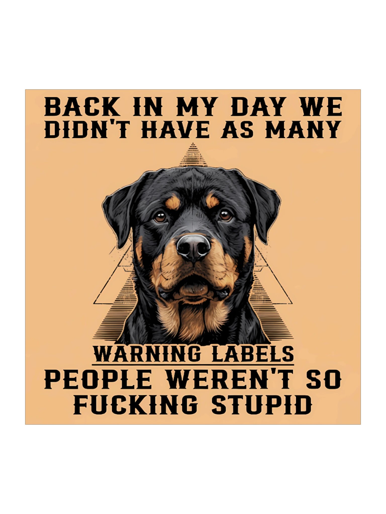 Rottweiler Warning Sticker product image (1)