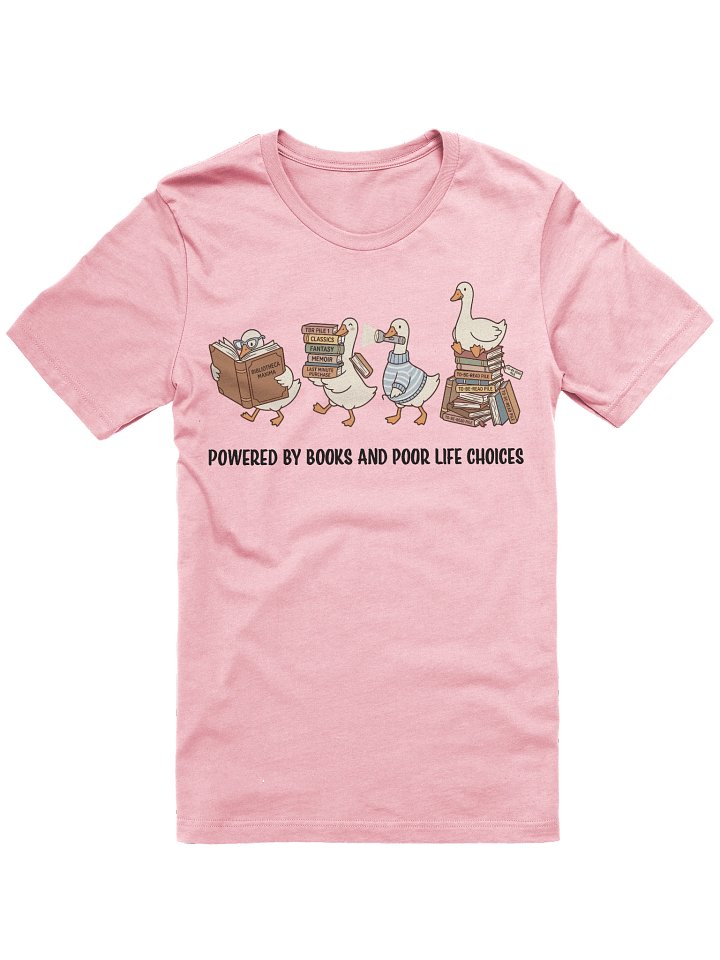 Powered By Books and Poor Life Choices Tee product image (8)