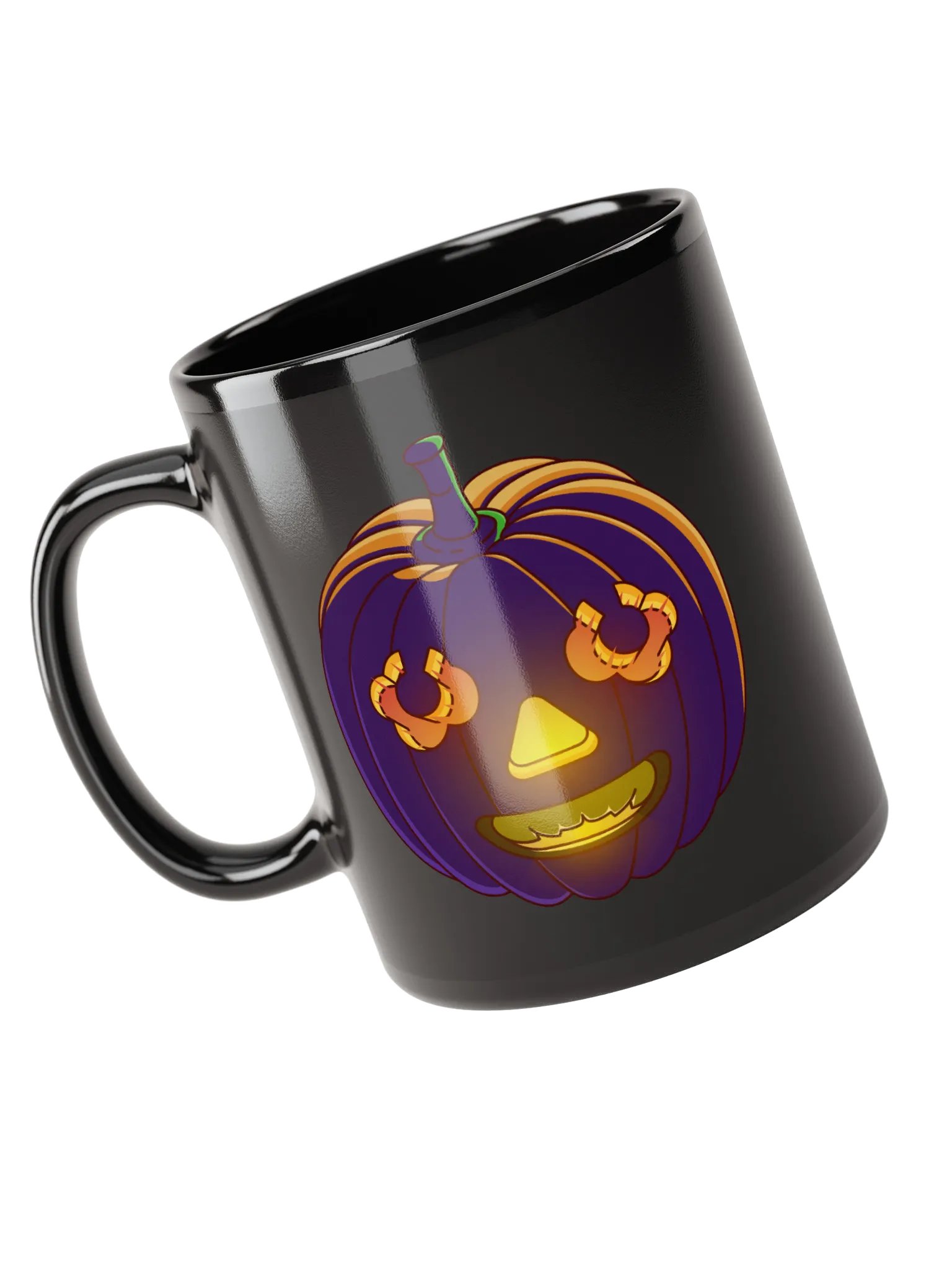 Flame pumpkin - Black mug product image (1)