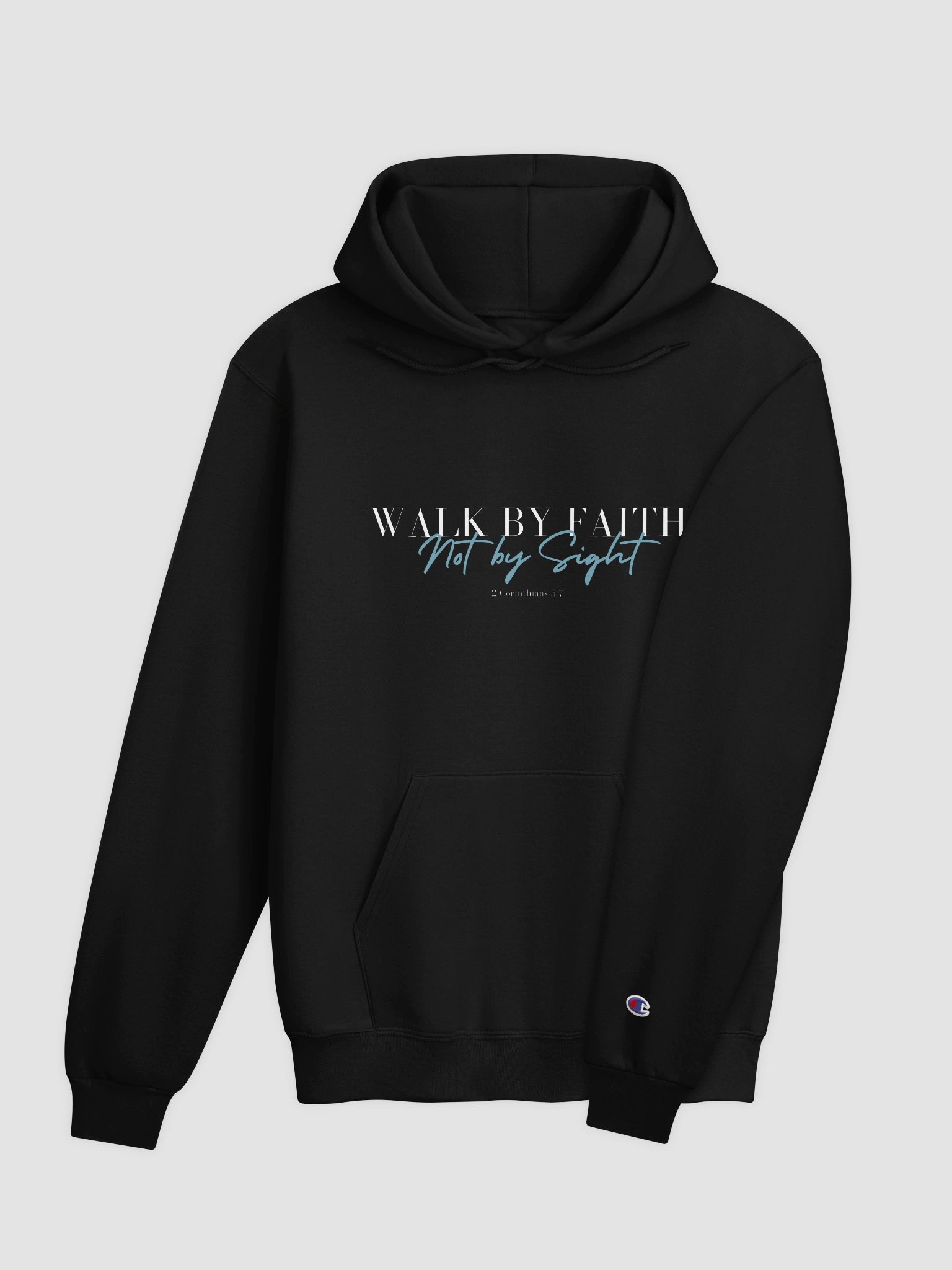"Walk By Faith, Not By Sight" Heavyweight Cozy Hoodie product image (4)