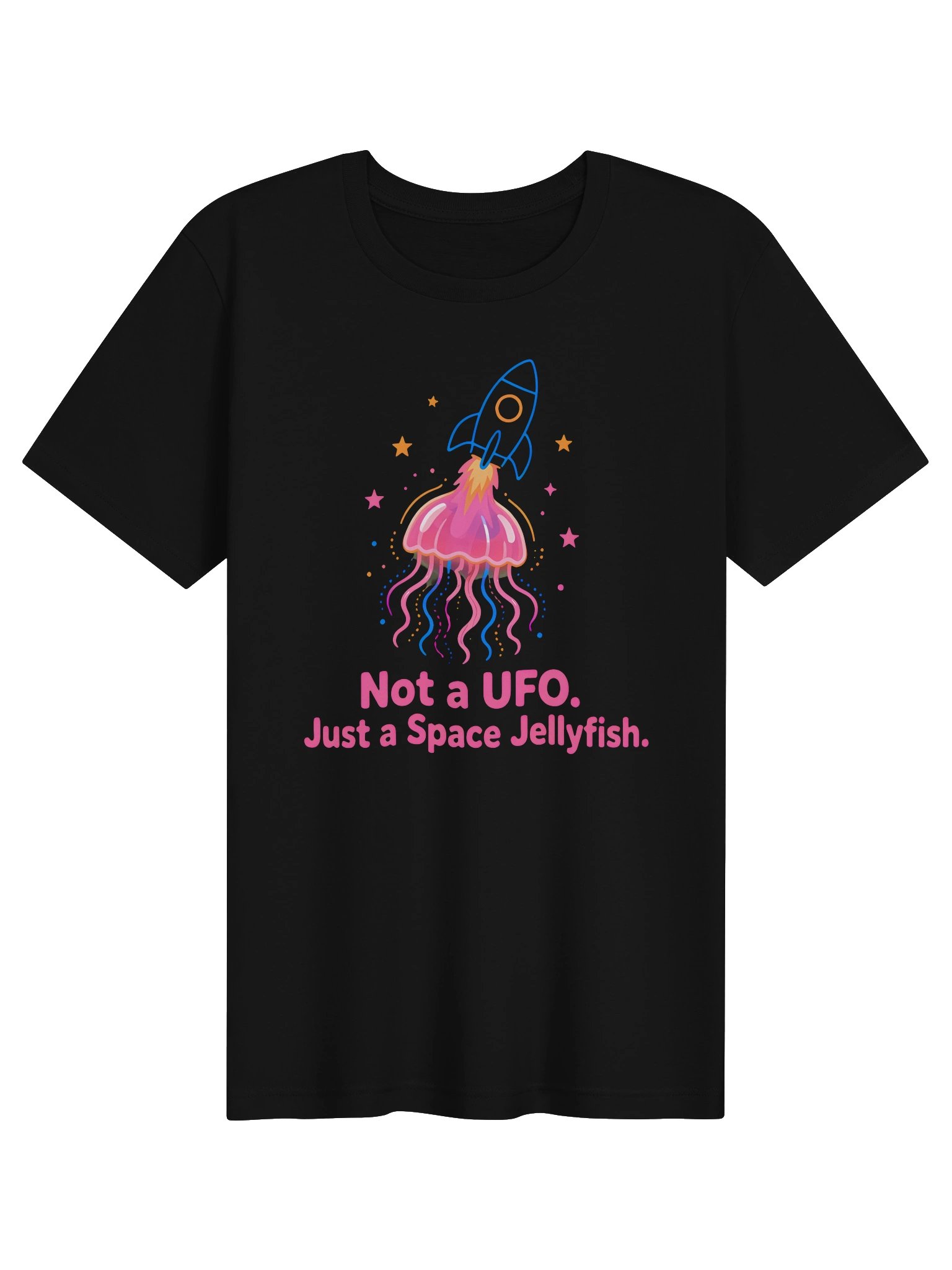 Space Jellyfish Rocket Launch Tee product image (1)