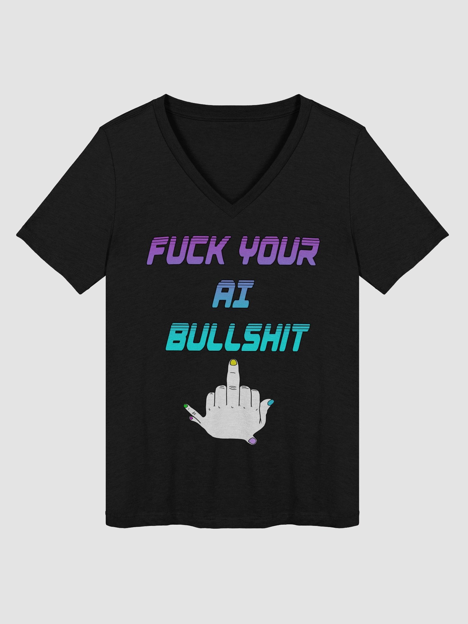 AI Bullshit V Neck product image (1)