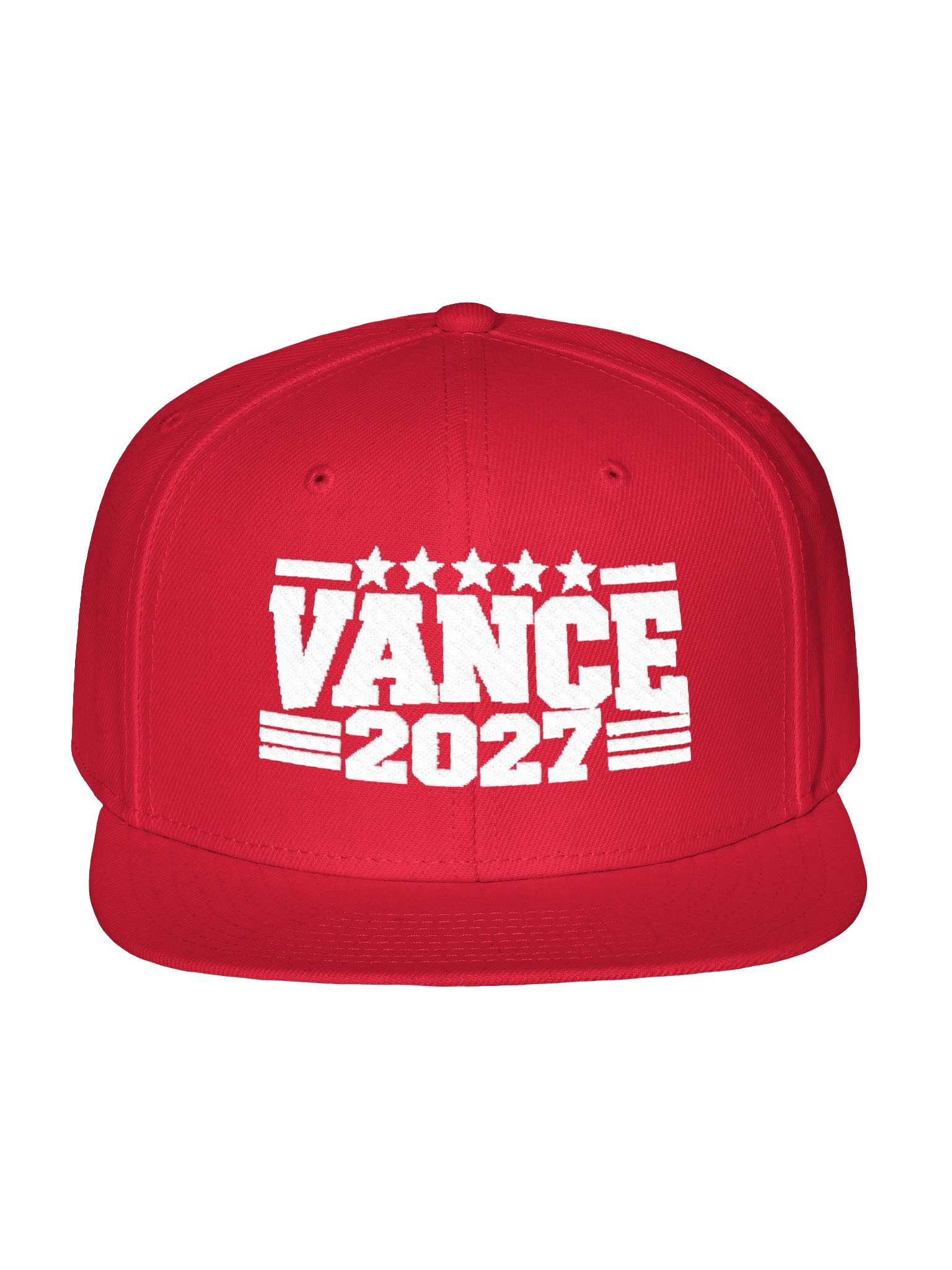VANCE 2027 Red Embroidered Snapback product image (1)