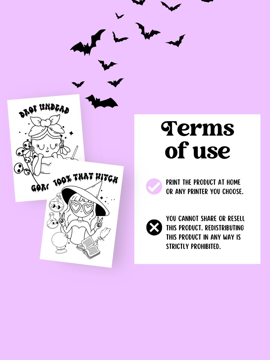 ADULT SPOOKY HALLOWEEN COLORING PAGES product image (7)