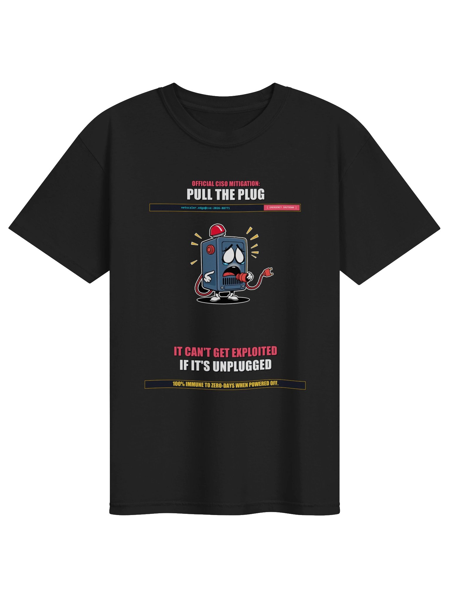 Citrix Emergency Mitigation: "Pull The Plug" Heavyweight Tee - Dark product image (2)