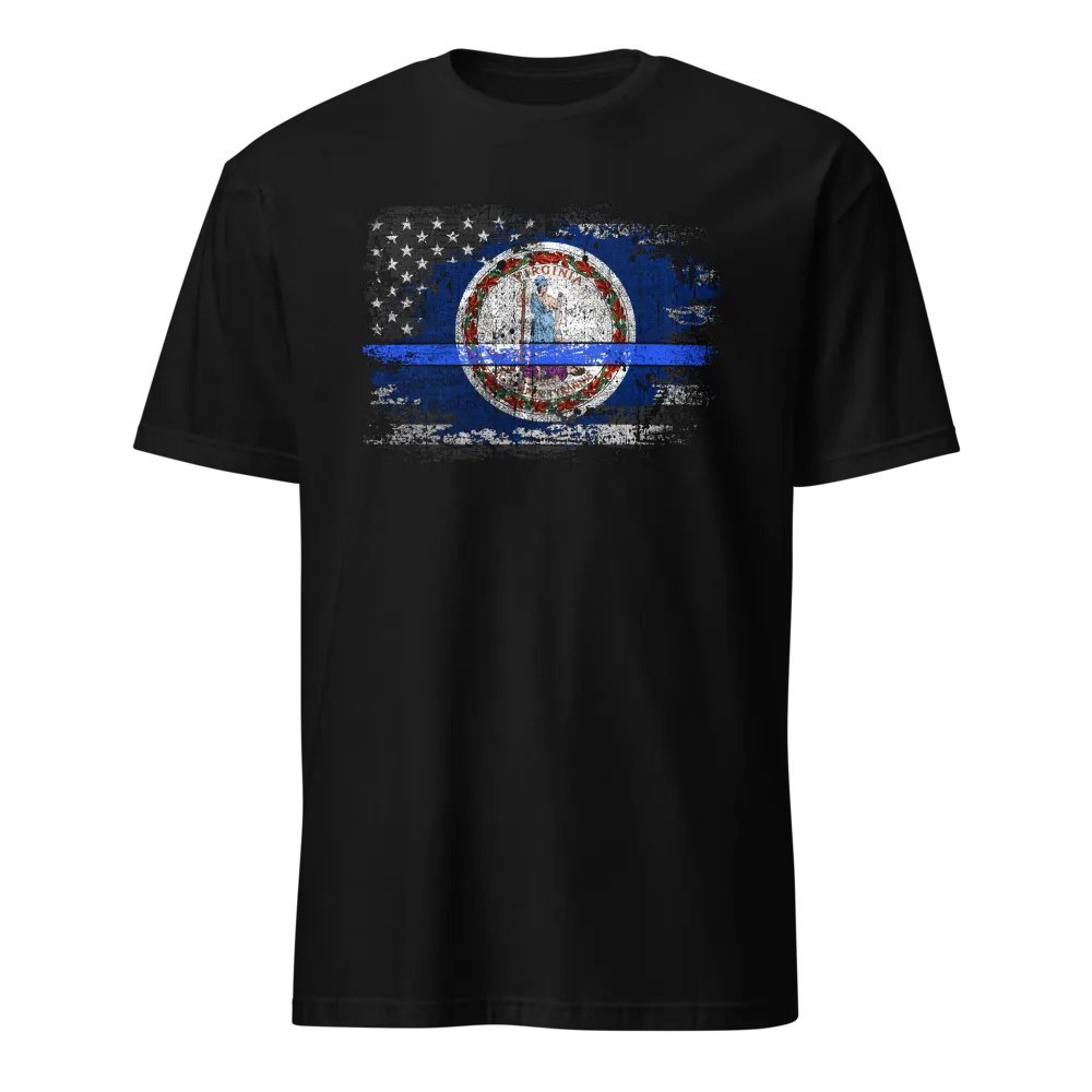 Virginia Thin Blue Line Flag product image (1)
