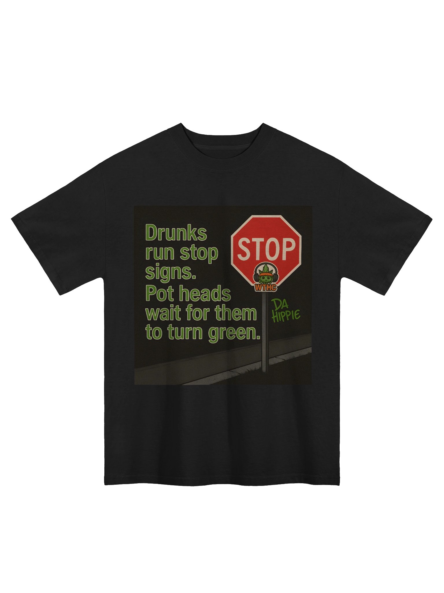 Rebellious Stop Sign Oversized Tee product image (5)