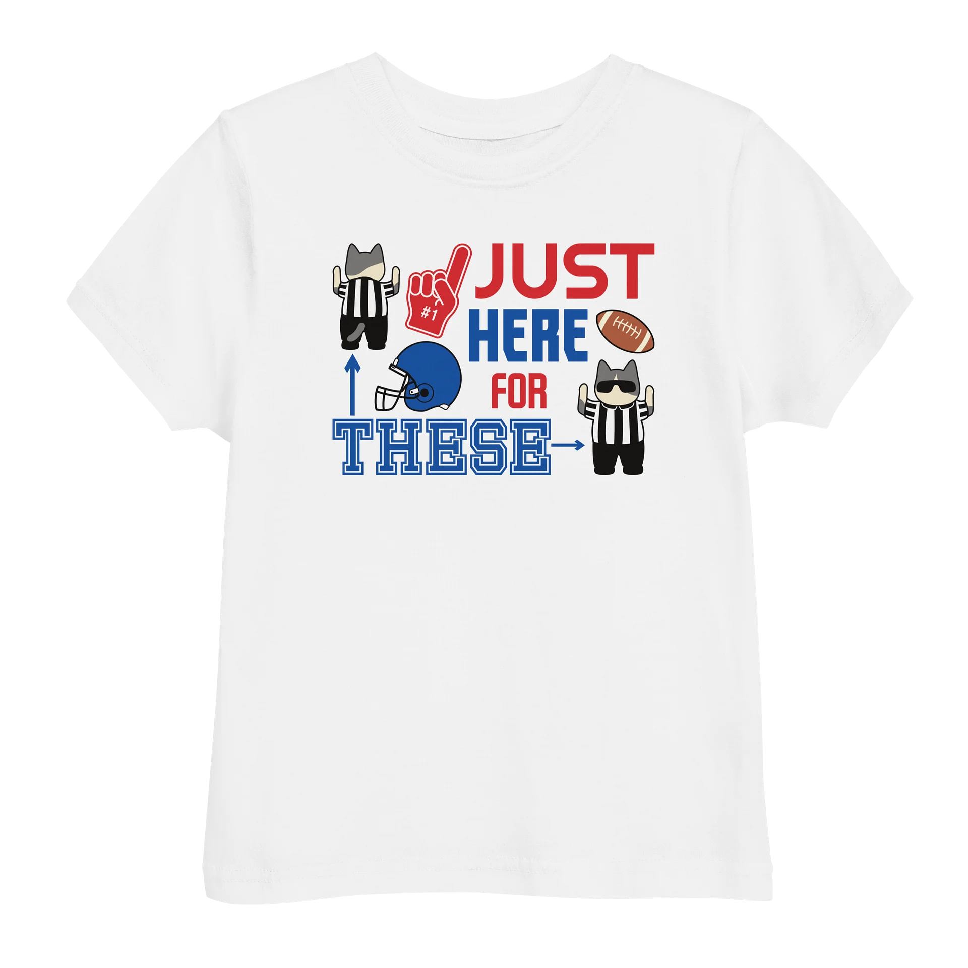 American Football Cat (JUST HERE FOR THESE - touchdown signals) - Toddler T-shirt product image (4)