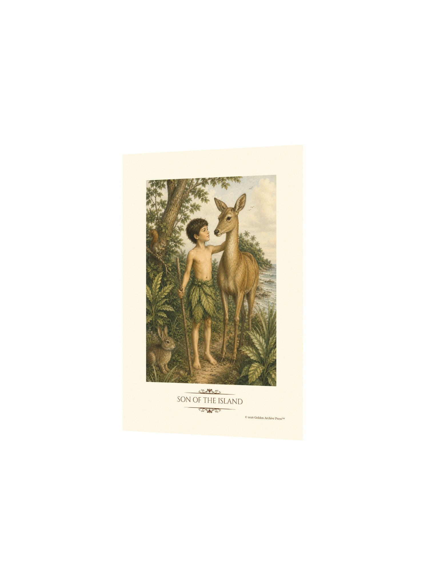 Son of the Island — Naturalist Art Print (Child and Gazelle) product image (13)
