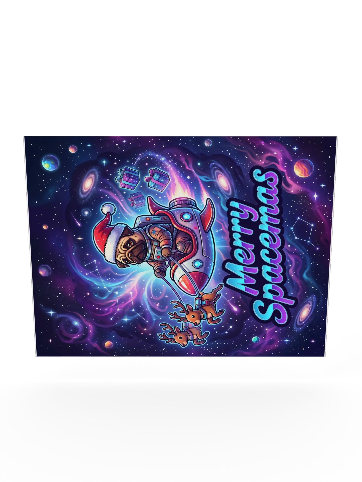 Spacemas Pug Poster product image (24)