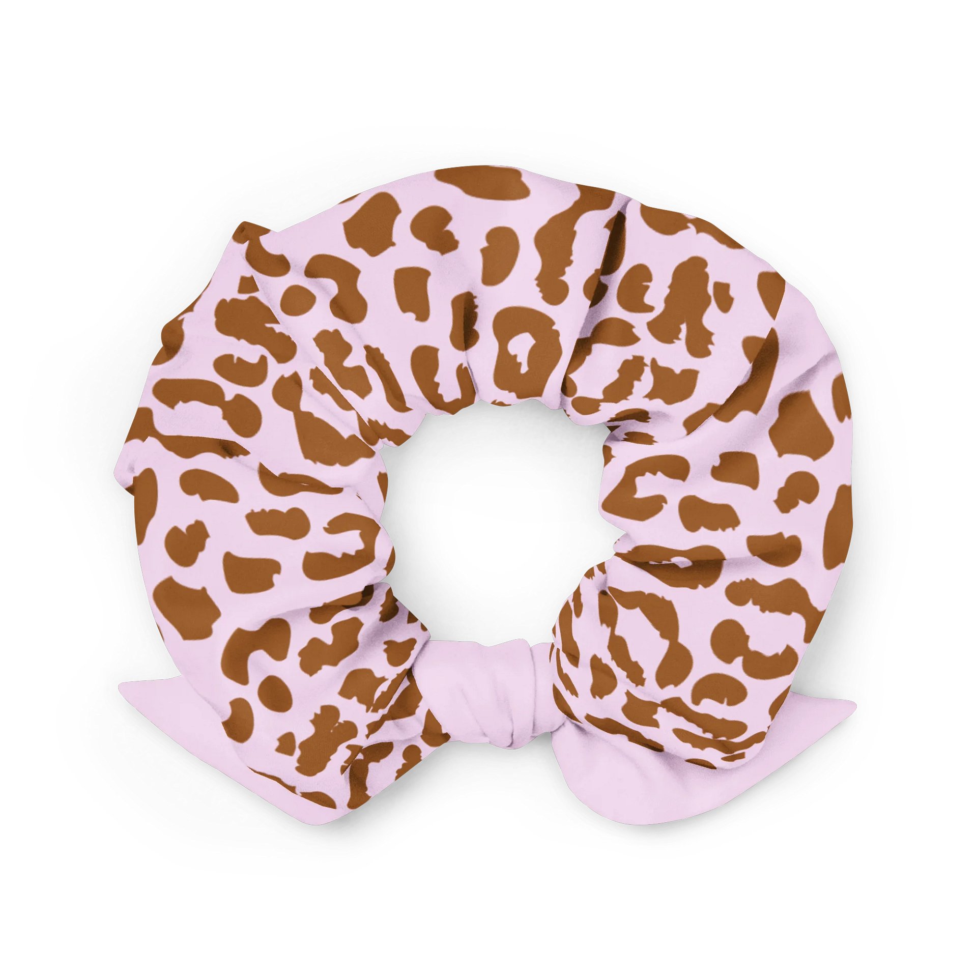 Wild Blush Leopard Print Scrunchie | Trendy Aesthetic Hair Accessory product image (2)