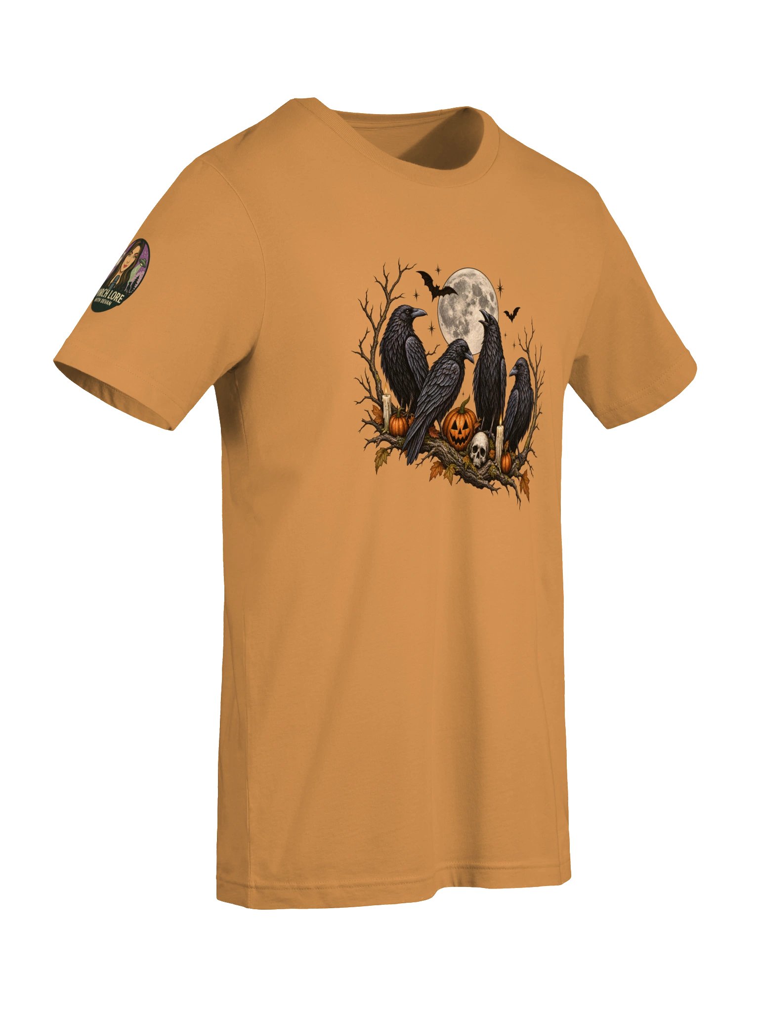 LIMITED EDITION-HALLOWEEN: CROWS UNDER FULL MOON SOFT T-SHIRT product image (8)