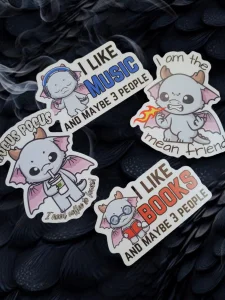 Books and Maybe 3 People - Lil' Dragon Sticker product image (2)
