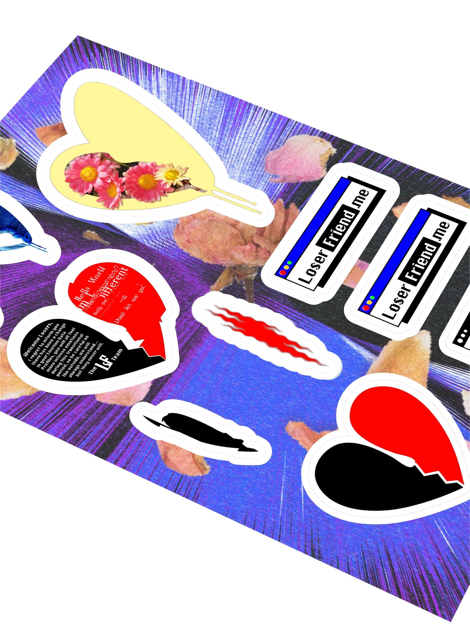 LoserFriend Variety Sticker Sheet product image (2)